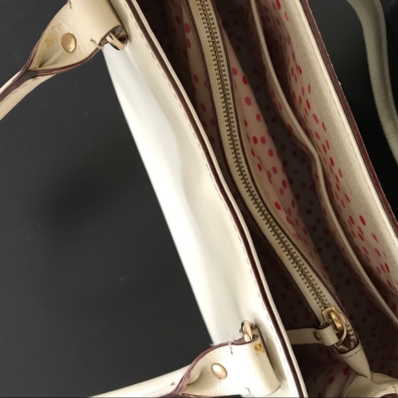 Kate Spade Ivory Leather Satchel - Picture 6 of 8